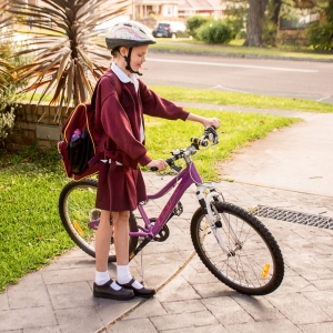 child with bike